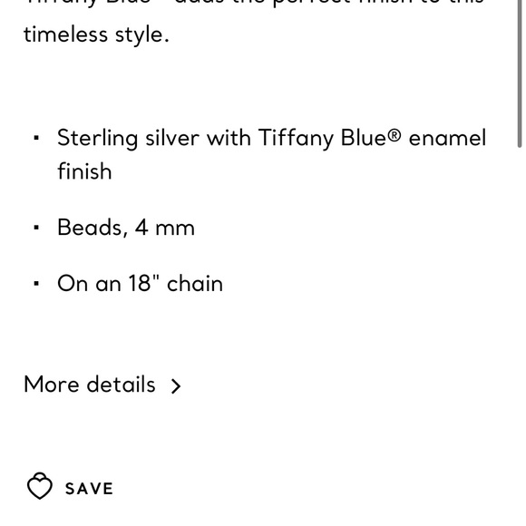 Return to Tiffany & Co® heart tag necklace in sterling silver w/ enamel finish. - Picture 6 of 16